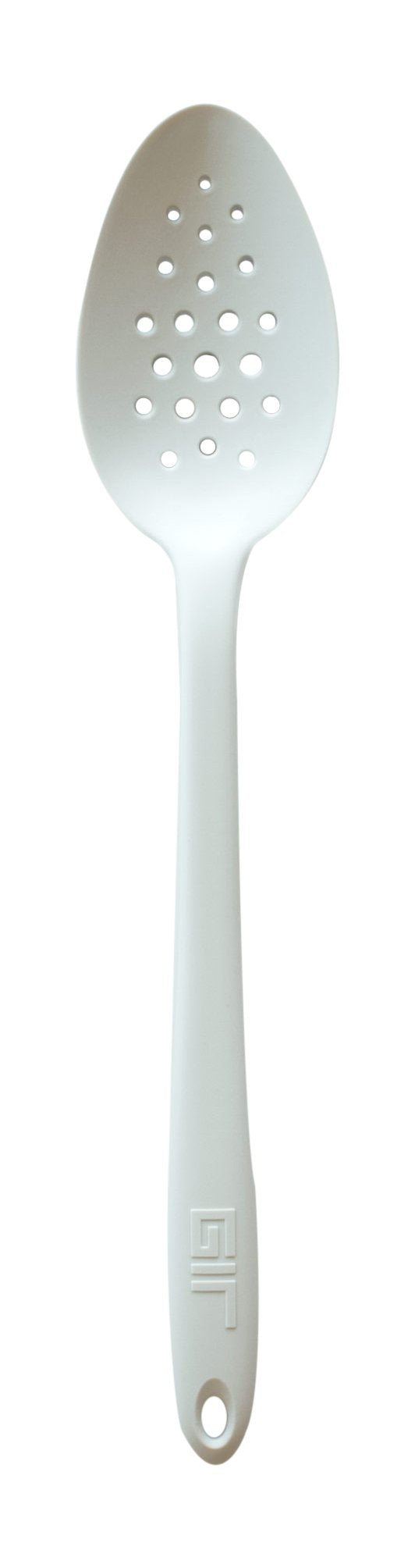 GIR: Get It Right Silicone Slotted Spoon - 13.5" Black Unibody - Perforated Strainer & Skimmer - Heat Resistant to 425°F - Dishwasher-Friendly - Easy-Clean Cooking Spoons for Nonstick Cookware