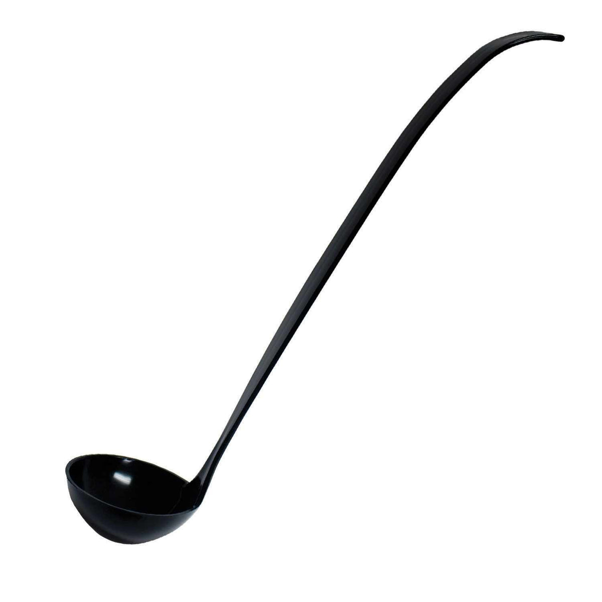 Party Essentials NW217 Plastic Ladle, 2-Ounce Capacity, Black (Case of 48)