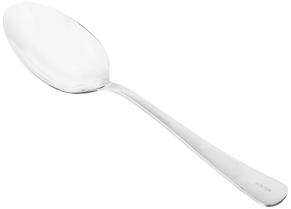 Mercer Culinary 7-8 Inch, Silver Plating Spoon, Perforated Bowl, 7 7-8-Inch, 7 7-8"