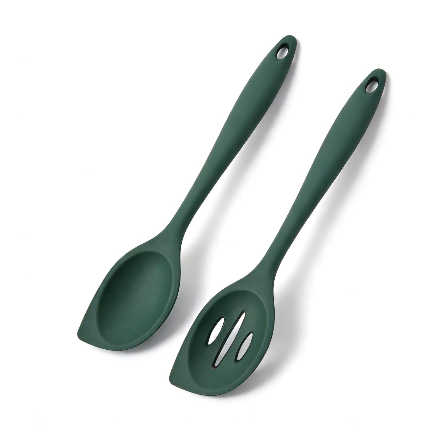 Silicone Cooking Spoon, Slotted Spatula Spoon for Nonstick Cookware