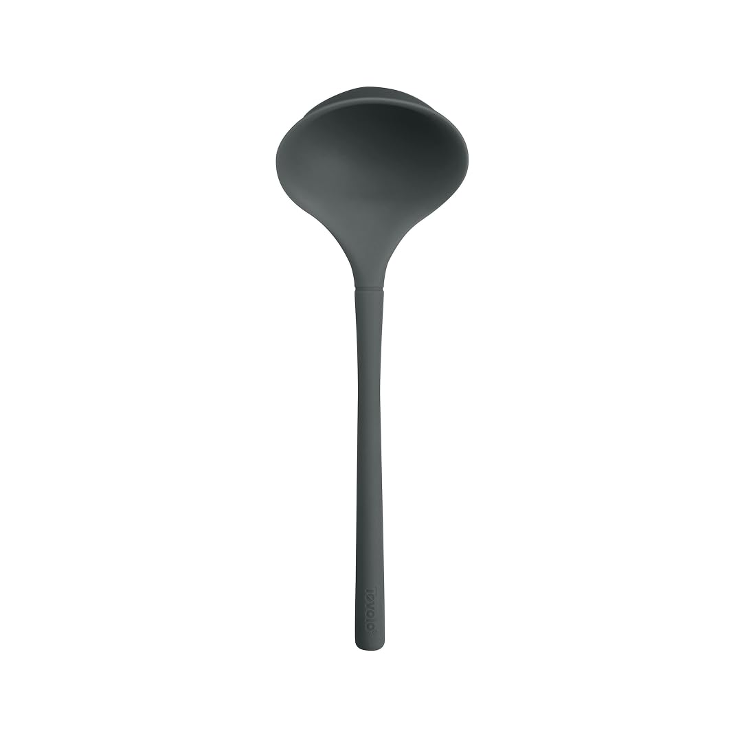 Tovolo Flex Core Small Silicone Ladle Aqua Seafoam Green Heat Safe Silicone Soup Ladle BPA Free, Dishwasher Safe Small Kitchen Ladle with Precision Pour Lip for Serving Sauces Soups Gravies