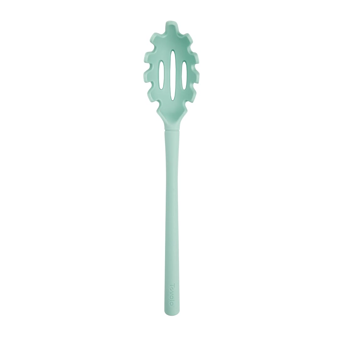Tovolo Flex Core Small Silicone Ladle Aqua Seafoam Green Heat Safe Silicone Soup Ladle BPA Free, Dishwasher Safe Small Kitchen Ladle with Precision Pour Lip for Serving Sauces Soups Gravies