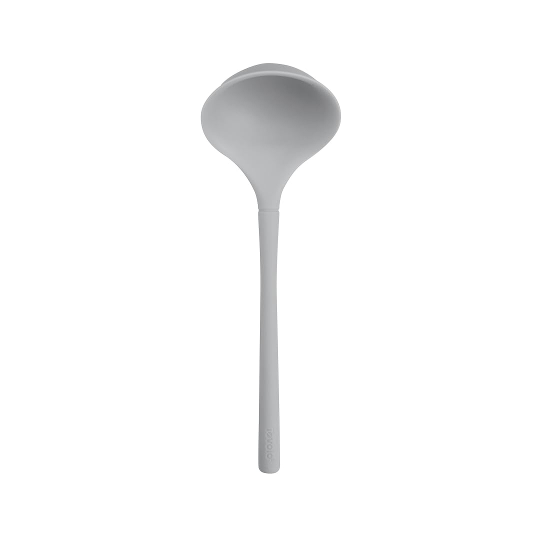 Tovolo Flex Core Small Silicone Ladle Aqua Seafoam Green Heat Safe Silicone Soup Ladle BPA Free, Dishwasher Safe Small Kitchen Ladle with Precision Pour Lip for Serving Sauces Soups Gravies