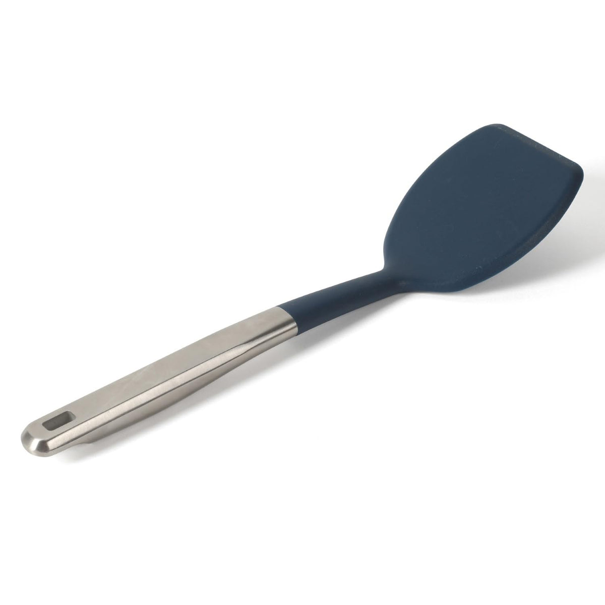 Calphalon Prime Solid Turner, Cooking Spatula, Kitchen Spatula, Stainless Steel Turner with Taupe Silicone Head High-Heat Resistant for Nonstick Cookware, Ergonomic Handle for Easy Turning