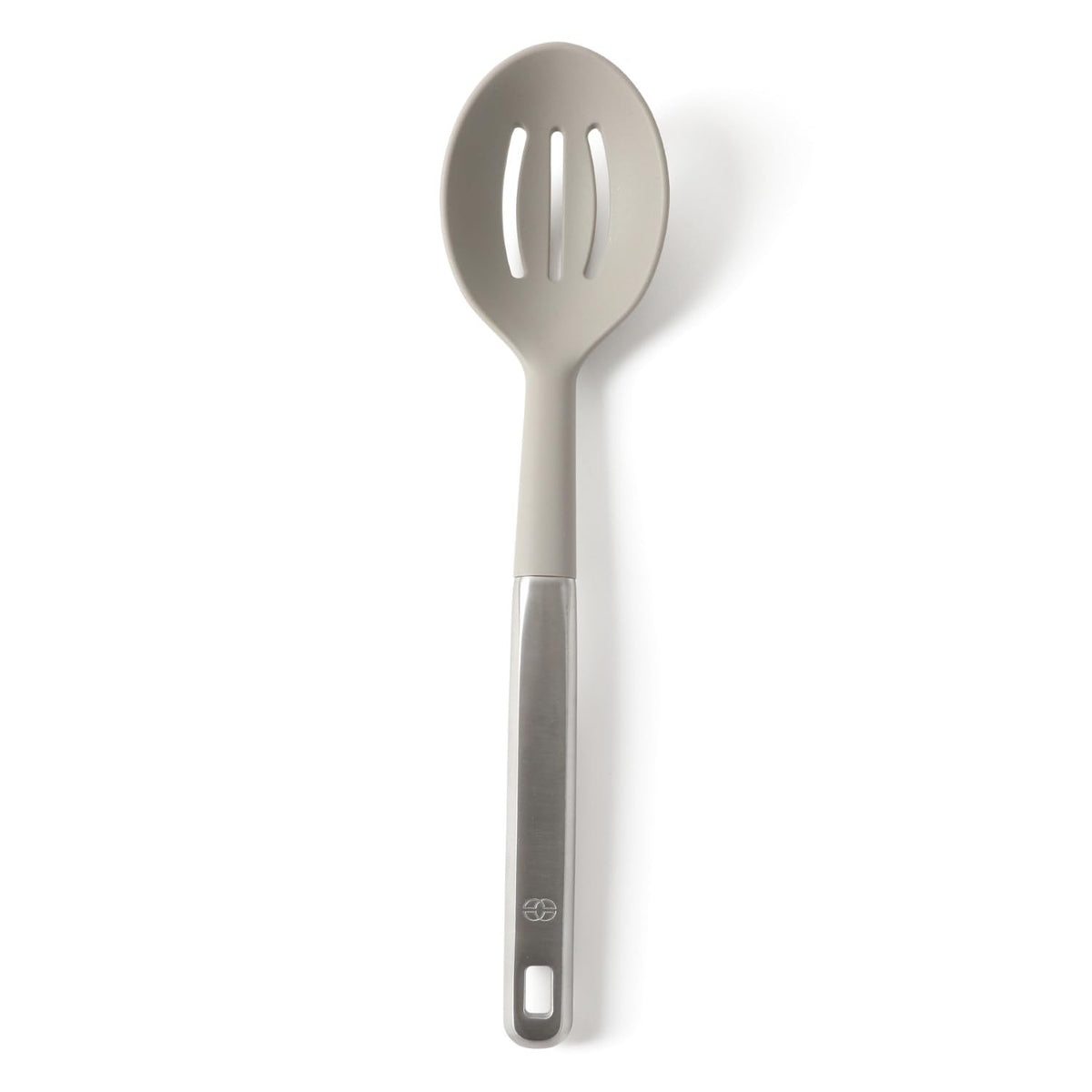 Calphalon Prime Slotted Spoon Skimmer, Stainless Steel Straining Spoon, Heavy-Gauge Heat-Resistant Kitchen Spoon for Draining, Cooking & Serving, Weighted Handle for Control