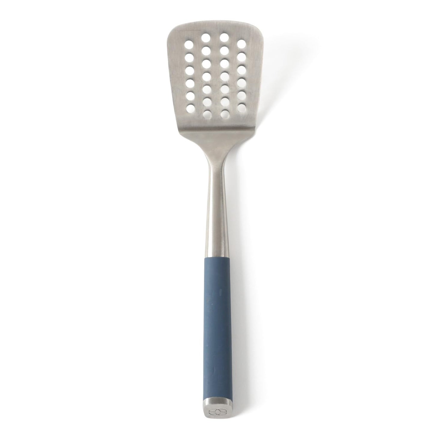 Calphalon Prime Solid Turner, Cooking Spatula, Kitchen Spatula, Stainless Steel Turner with Taupe Silicone Head High-Heat Resistant for Nonstick Cookware, Ergonomic Handle for Easy Turning