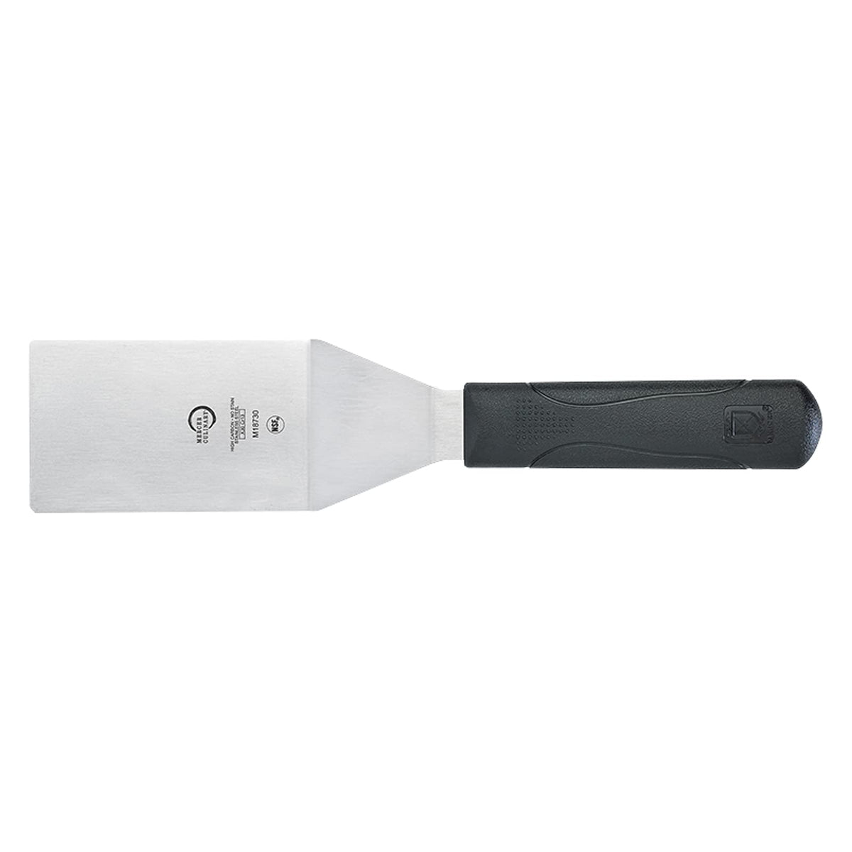 Mercer Culinary Millennia Turner/Spatula, 6 Inch x 3 Inch Blade, Black Handle