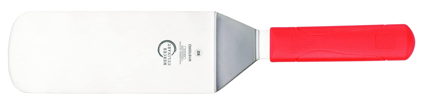 Mercer Culinary Millennia Turner/Spatula, 6 Inch x 3 Inch Blade, Black Handle