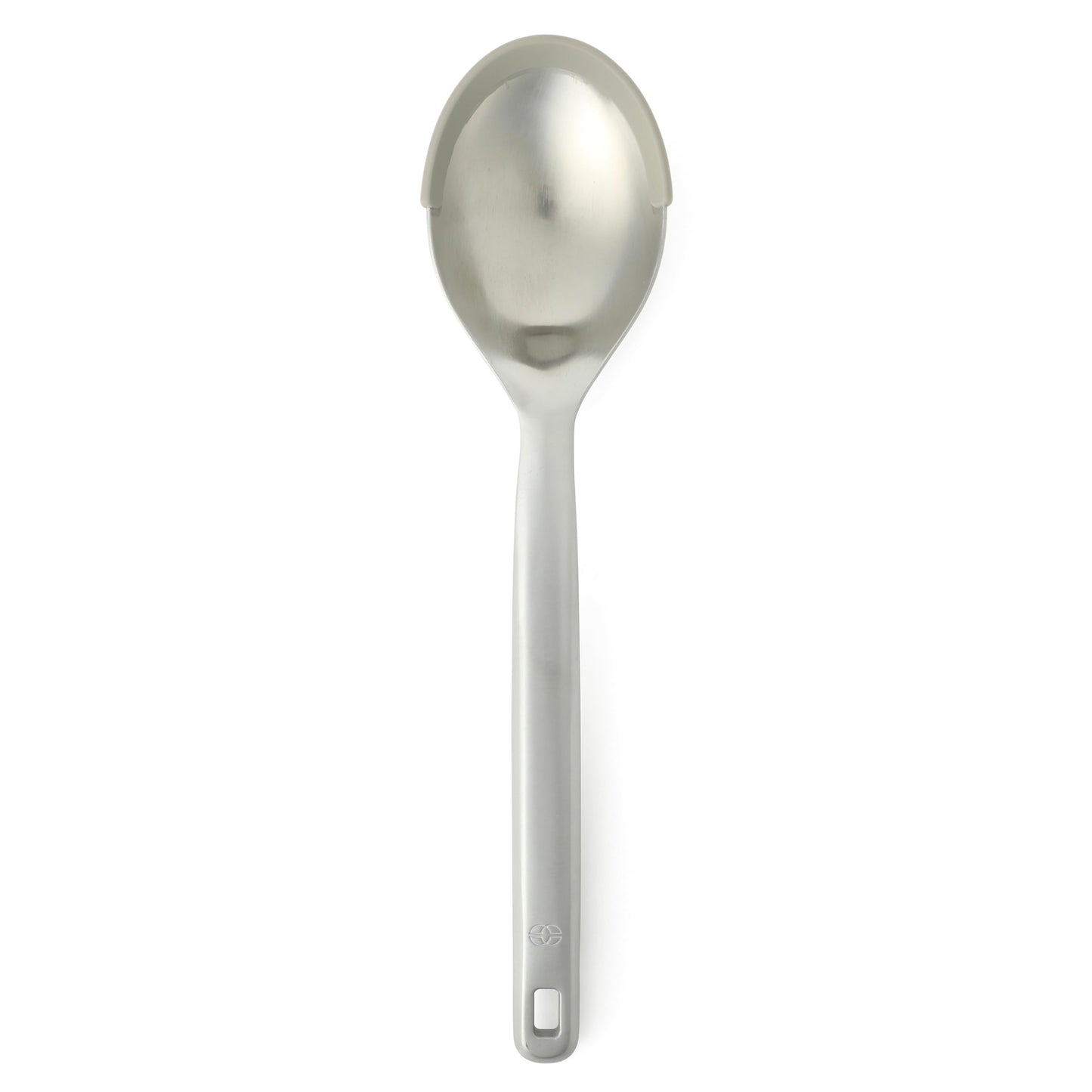 Calphalon Prime Slotted Spoon Skimmer, Stainless Steel Straining Spoon, Heavy-Gauge Heat-Resistant Kitchen Spoon for Draining, Cooking & Serving, Weighted Handle for Control