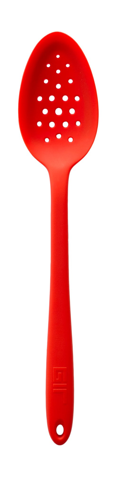 GIR: Get It Right Silicone Slotted Spoon - 13.5" Black Unibody - Perforated Strainer & Skimmer - Heat Resistant to 425°F - Dishwasher-Friendly - Easy-Clean Cooking Spoons for Nonstick Cookware