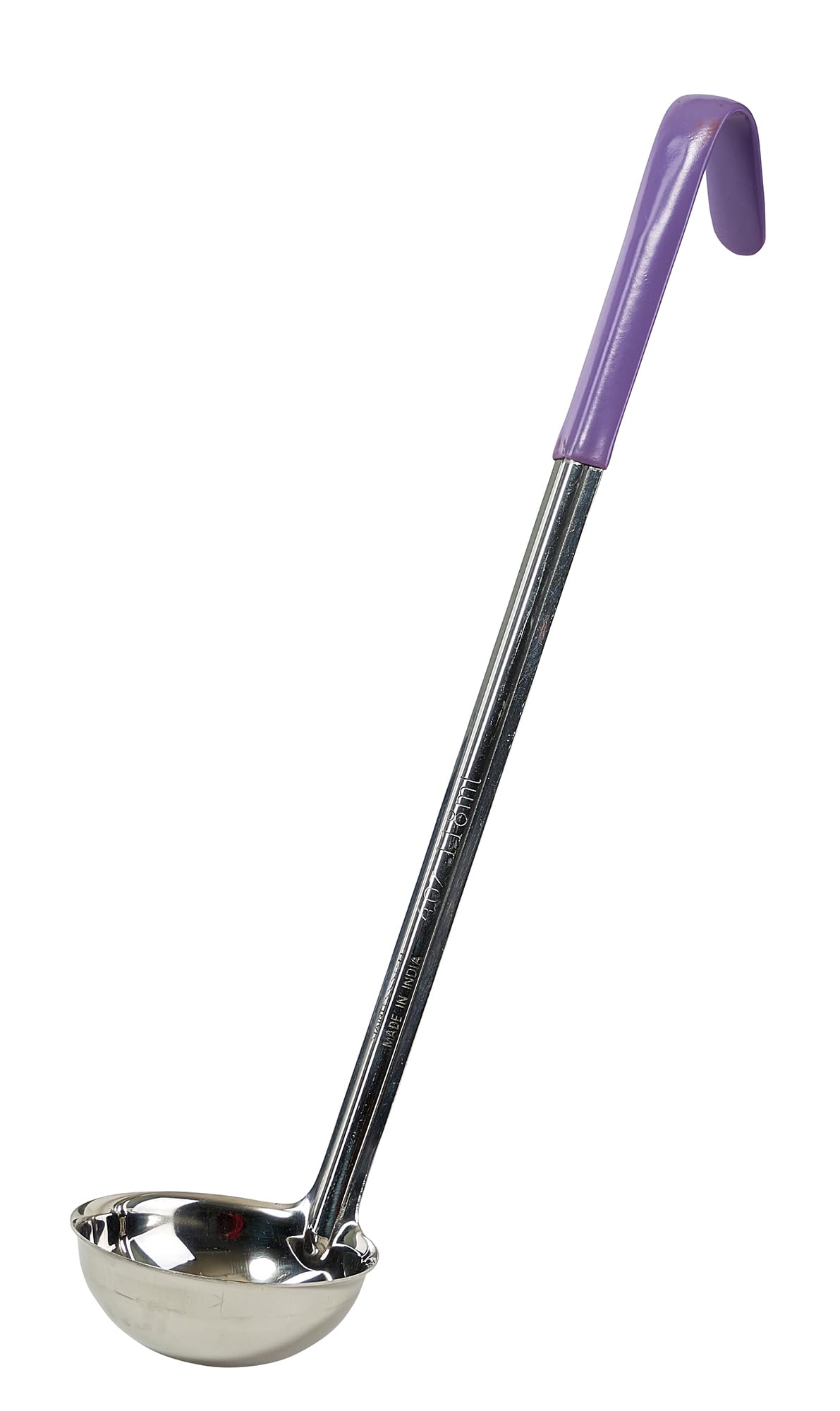 Winco 4 oz Red One Piece Stainless Steel Ladle