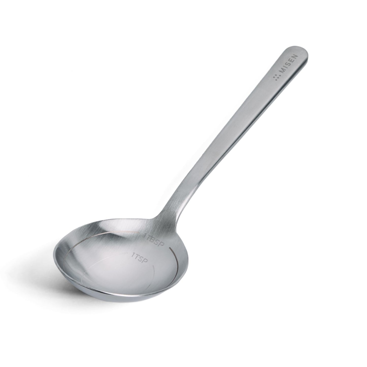 Misen Slotted Chef Spoon – Stainless Steel Draining and Serving Spoon for Pasta Vegetables Poached Eggs Fried Foods Meatballs Braises and Everyday Cooking and Kitchen Prep
