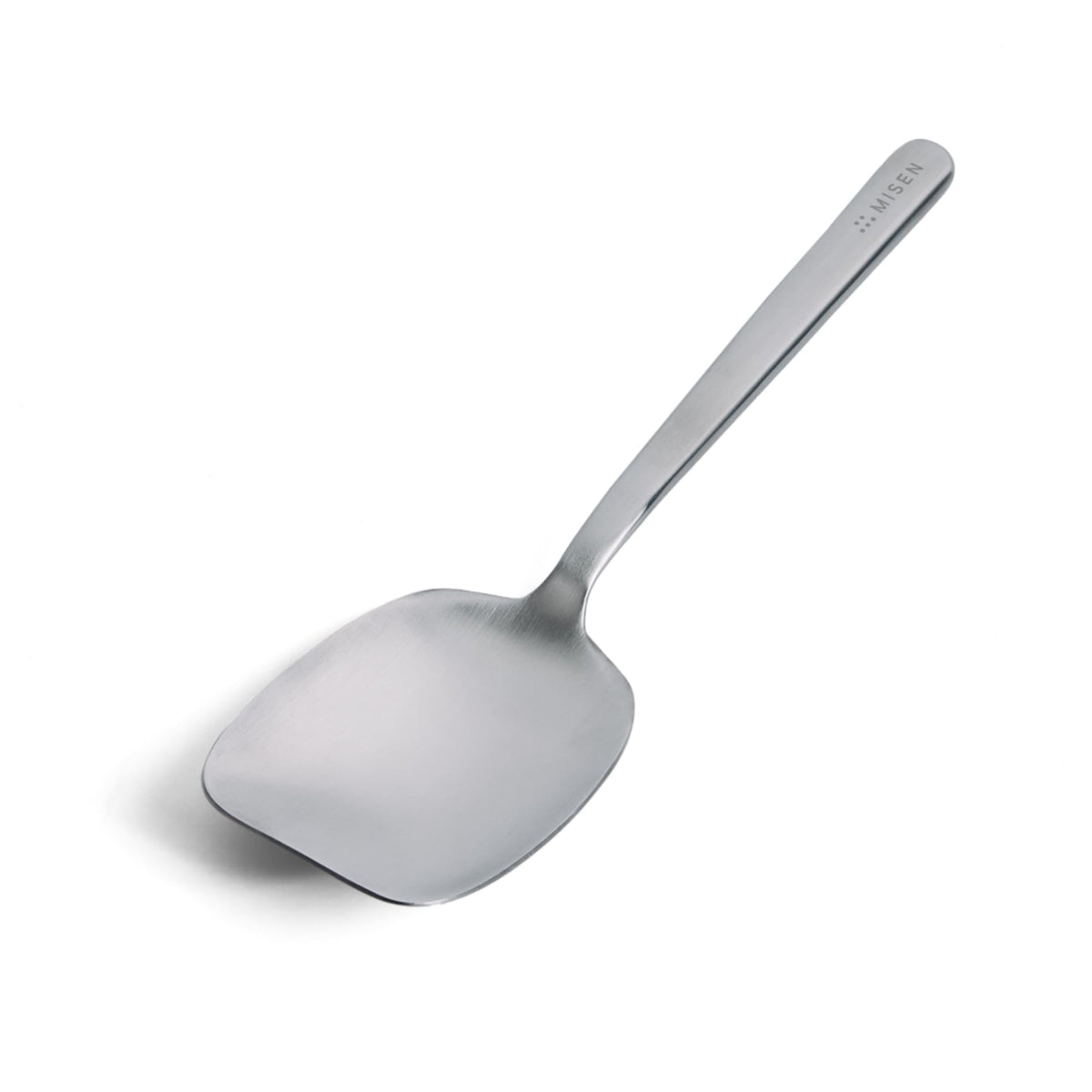 Misen Slotted Chef Spoon – Stainless Steel Draining and Serving Spoon for Pasta Vegetables Poached Eggs Fried Foods Meatballs Braises and Everyday Cooking and Kitchen Prep