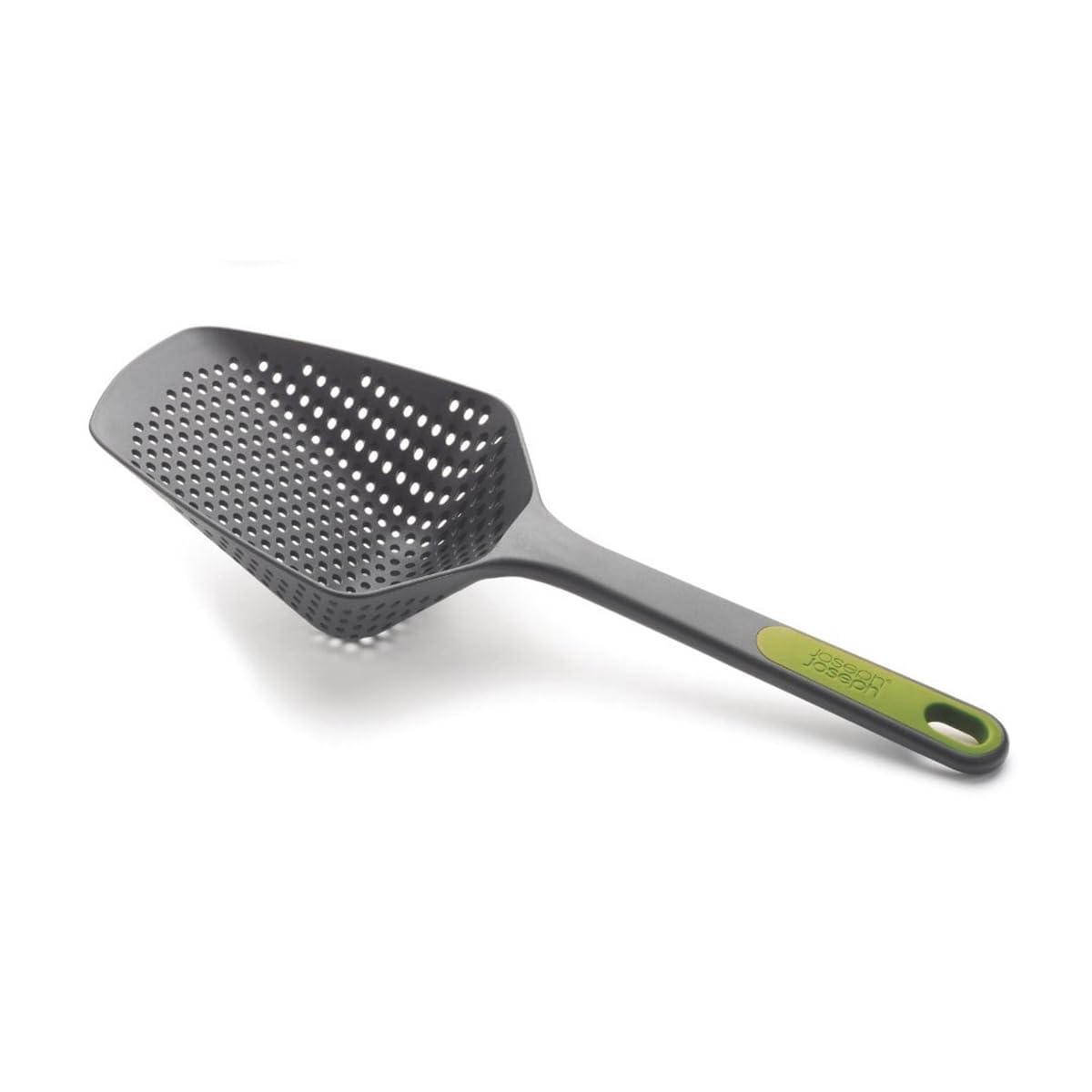 Joseph Joseph 10160 Scoop Colander Strainer Slotted Spoon, Large, Gray/Green