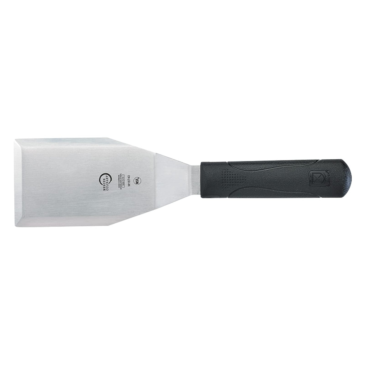 Mercer Culinary Millennia Turner/Spatula, 6 Inch x 3 Inch Blade, Black Handle