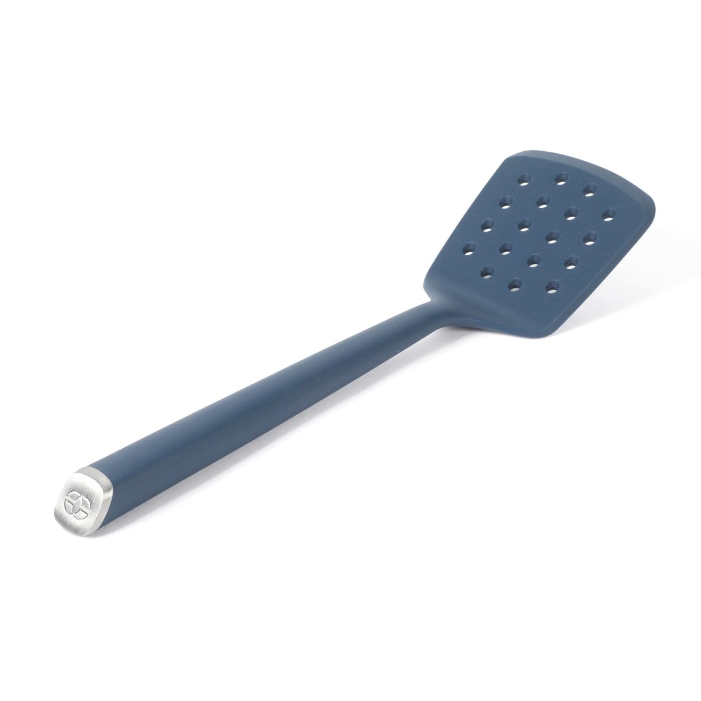 Calphalon Edge Silicone Turner, Flexible Silicone Cooking Spatula with Reinforced Core, Heat-Resistant Nonstick-Safe Turner for Flipping & Cooking, Navy