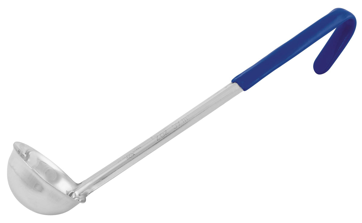 Winco 4 oz Red One Piece Stainless Steel Ladle
