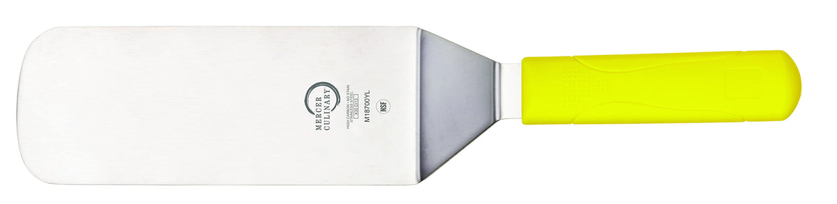 Mercer Culinary Millennia Turner/Spatula, 6 Inch x 3 Inch Blade, Black Handle