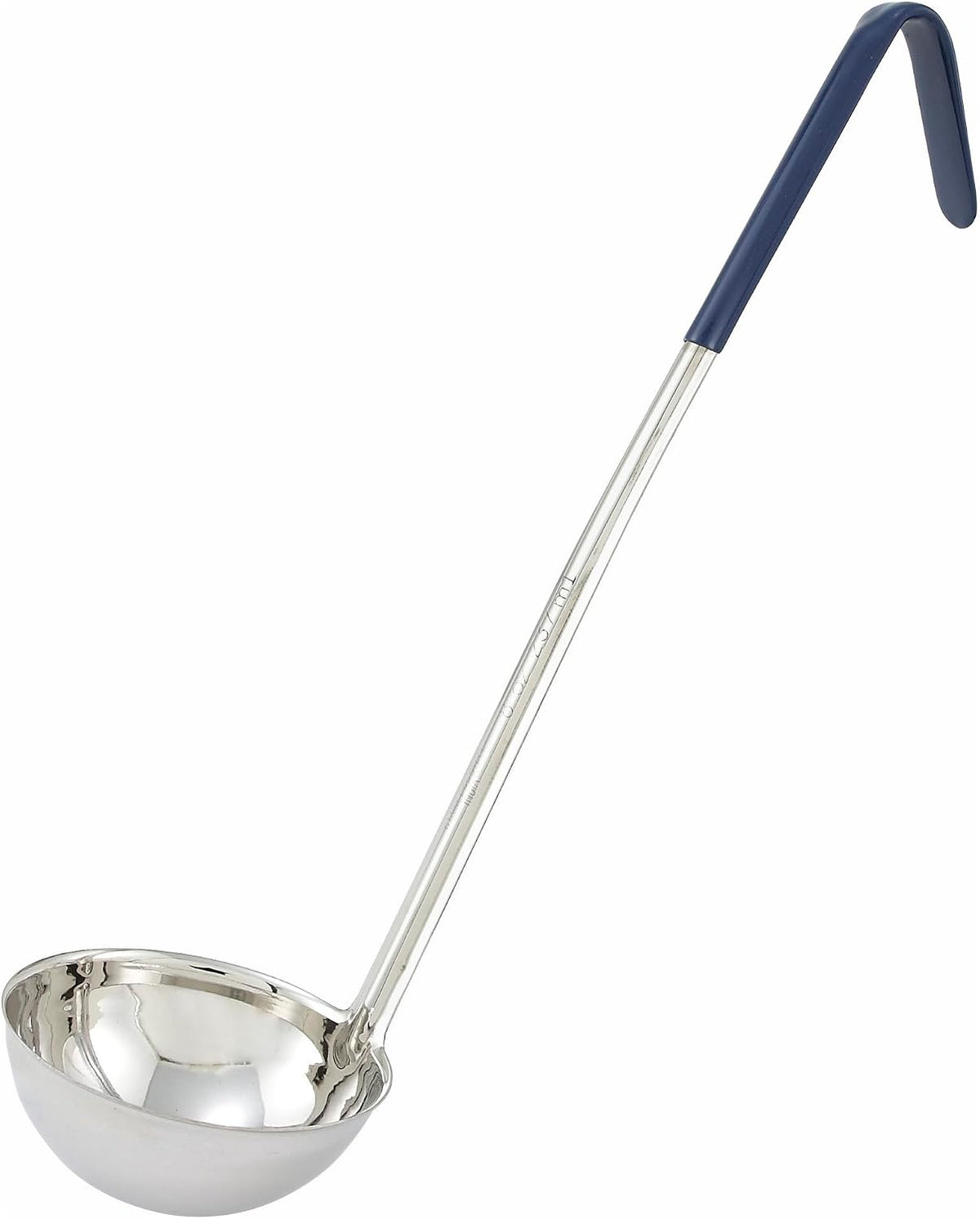Winco 4 oz Red One Piece Stainless Steel Ladle