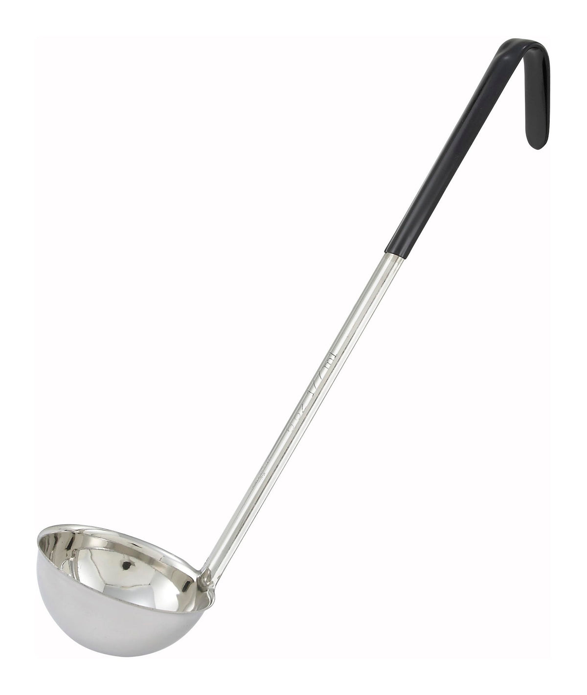 Winco 4 oz Red One Piece Stainless Steel Ladle