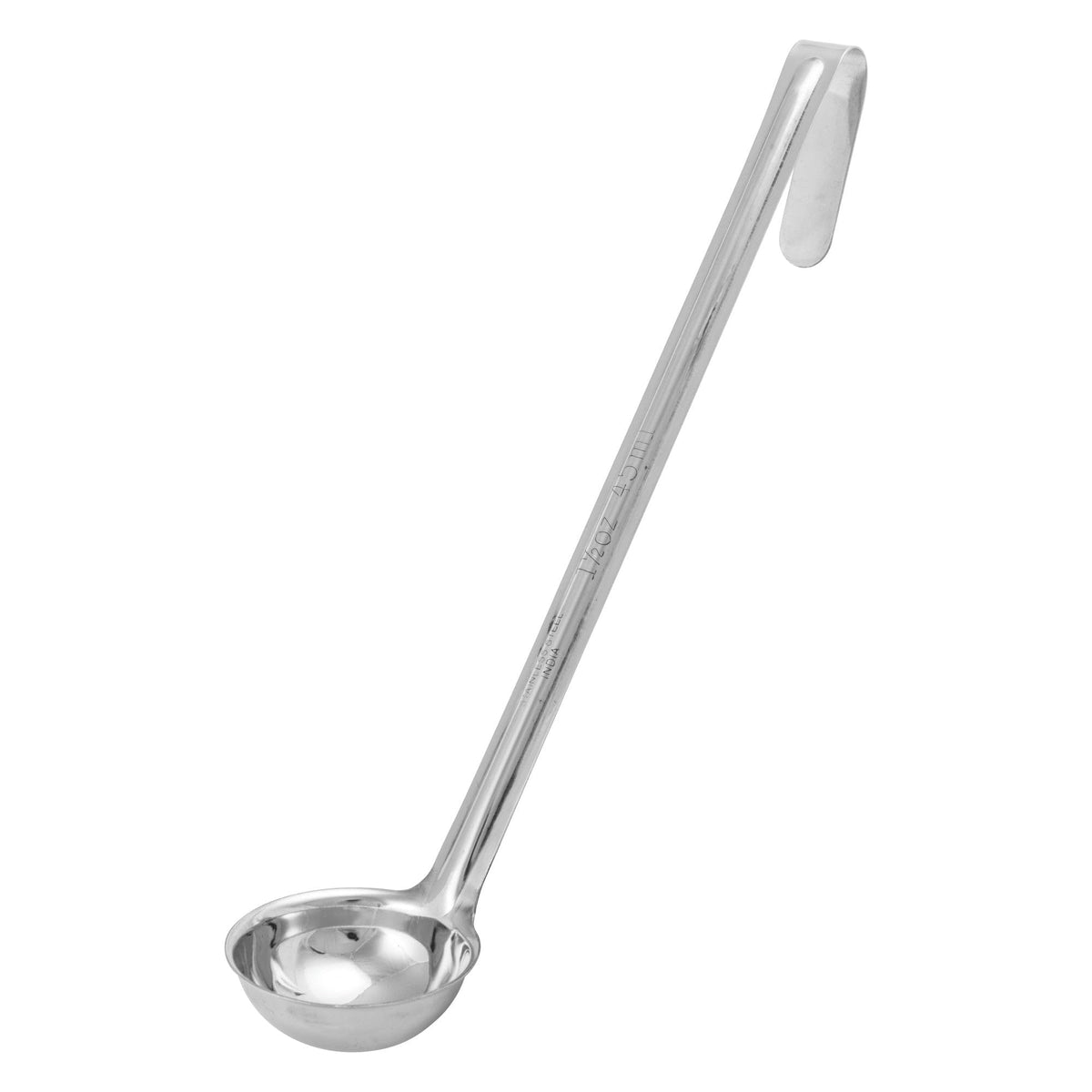Winco 4 oz Red One Piece Stainless Steel Ladle