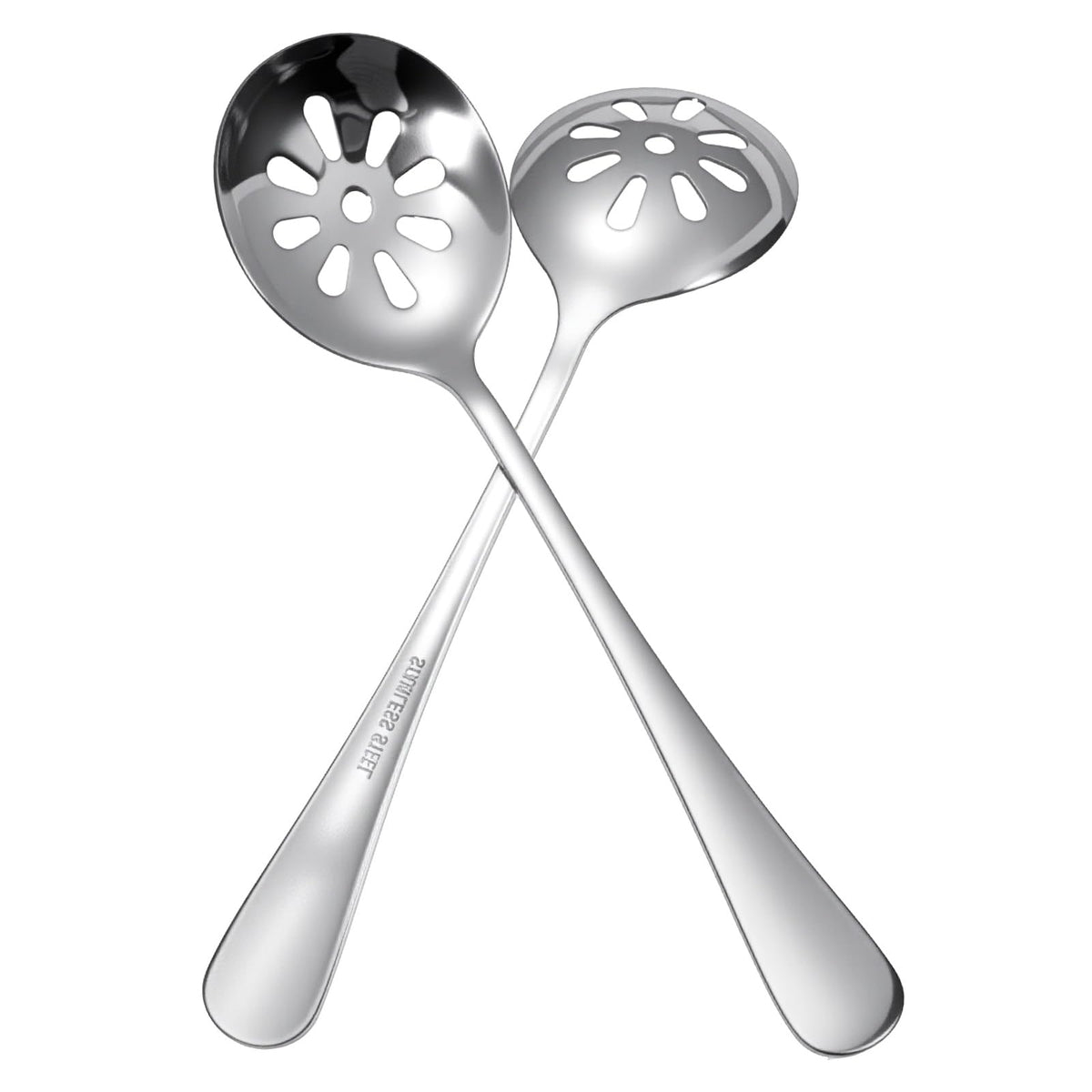 3Pcs 7.8 Inch Slotted Spoon, Serving Spoons, Dips, Cereals (10 Holes)