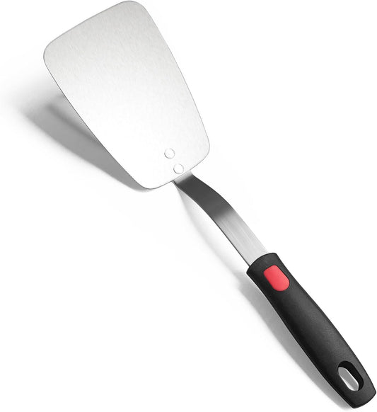 Stainless Steel Flexible Spatula, Thin Metal Turner, X' Large Solid