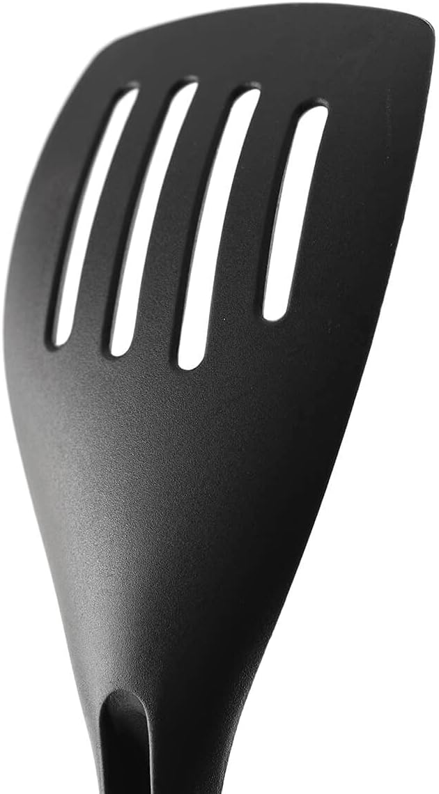 Norpro My FavoriteTM Scoop & Drain Slotted Spatula, Black,One Size Fits All