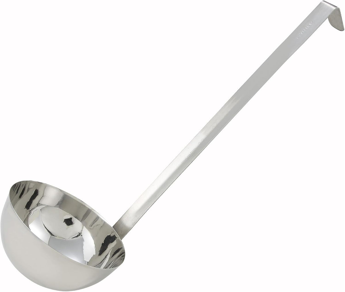 Winco 4 oz Red One Piece Stainless Steel Ladle