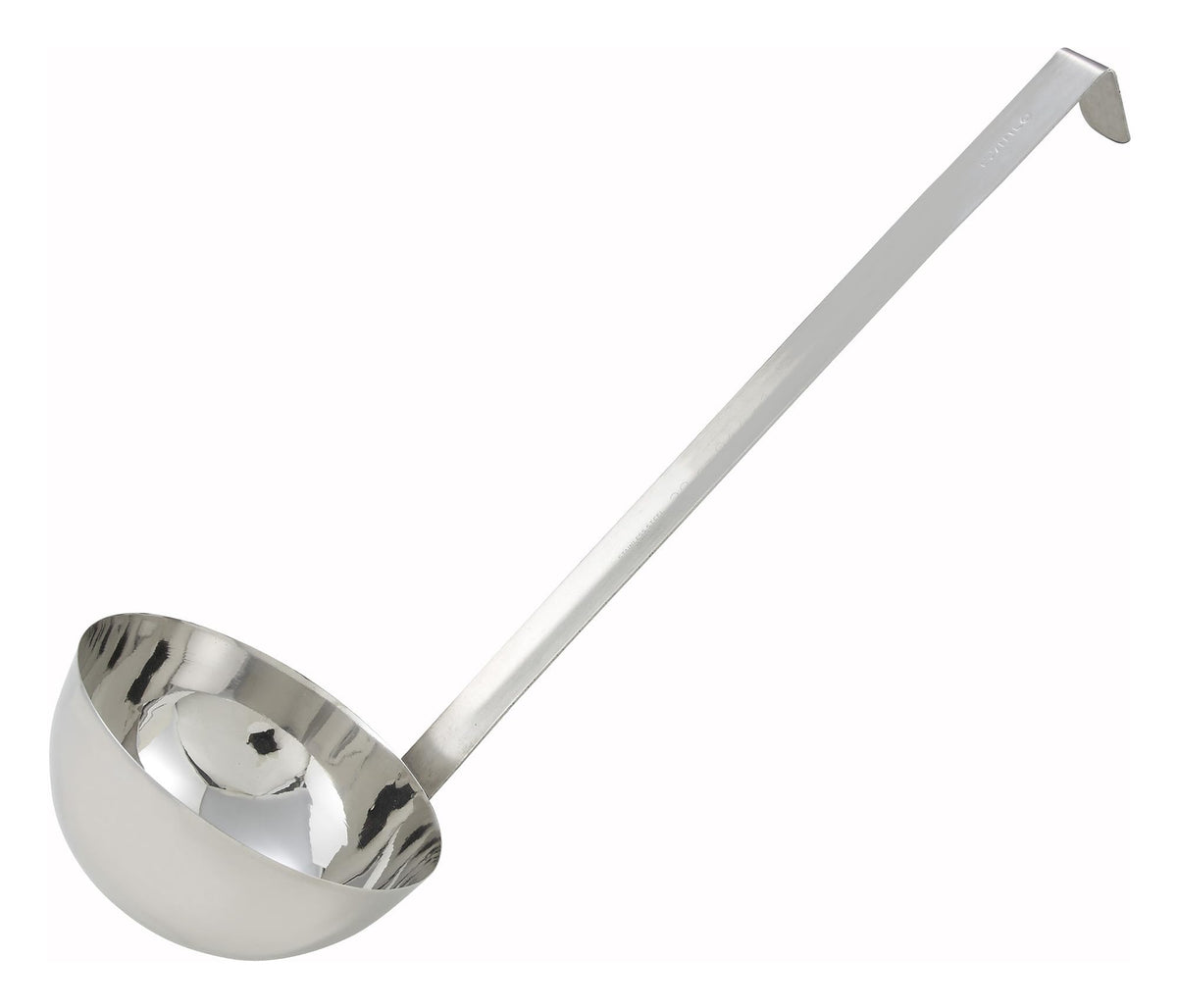 Winco 4 oz Red One Piece Stainless Steel Ladle