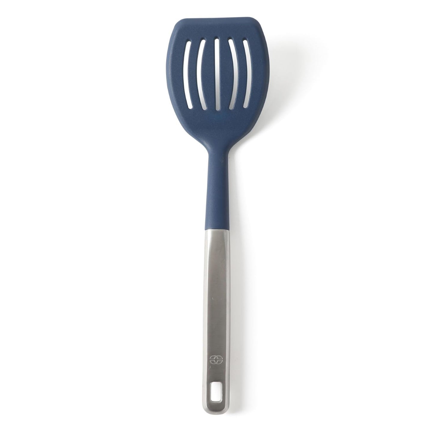 Calphalon Prime Solid Turner, Cooking Spatula, Kitchen Spatula, Stainless Steel Turner with Taupe Silicone Head High-Heat Resistant for Nonstick Cookware, Ergonomic Handle for Easy Turning