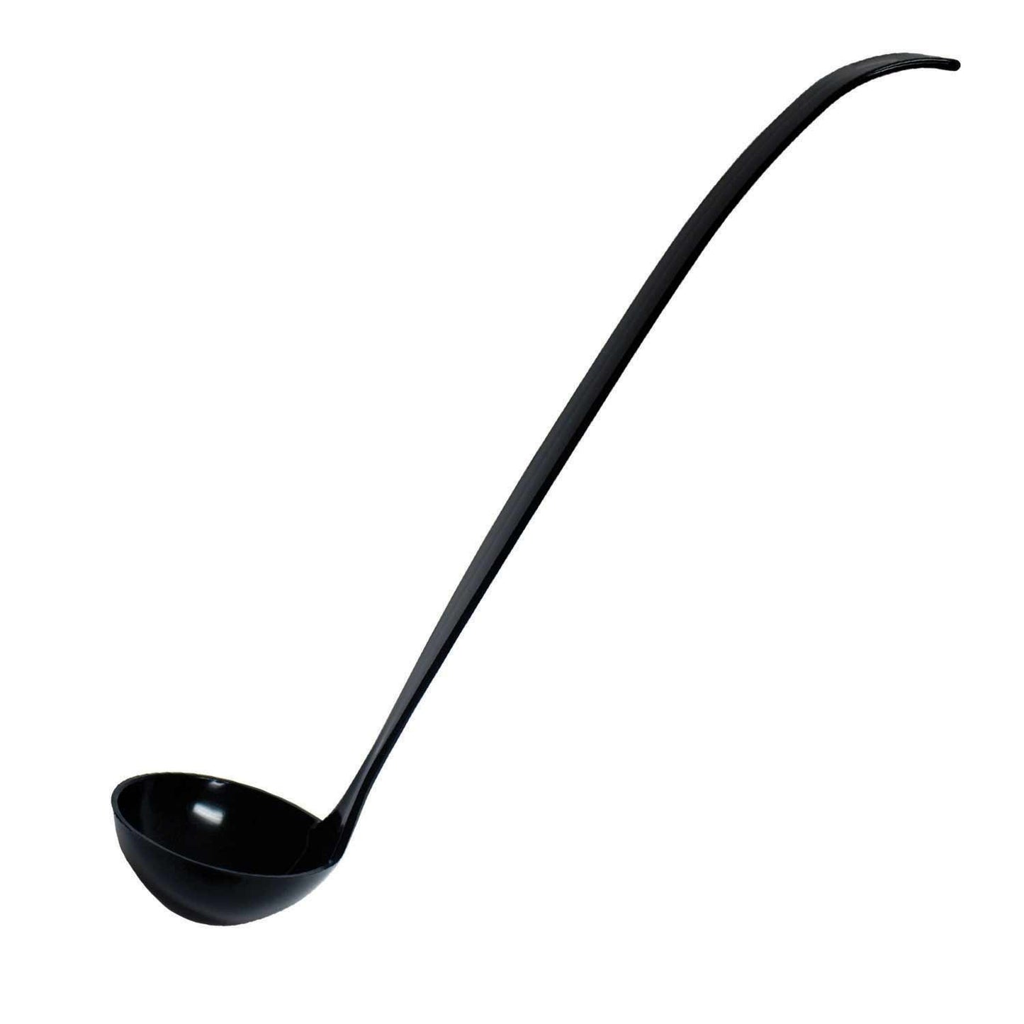 Party Essentials NW217 Plastic Ladle, 2-Ounce Capacity, Black (Case of 48)