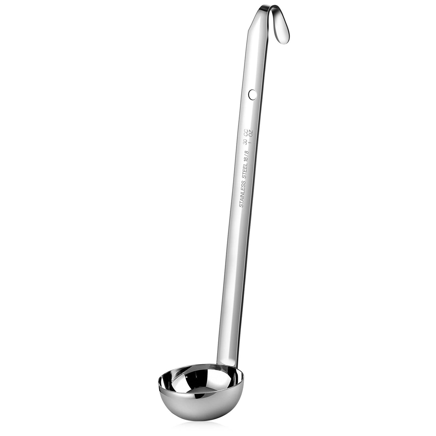 Meekoo 3 Pcs Stainless Steel Ladles Soup with Long Handle,2 oz