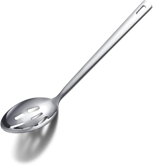 Berglander Stainless Steel Slotted and Basting Spoon, Heat Resistant, Non-Stick, Dishwasher Safe, Easy to Clean