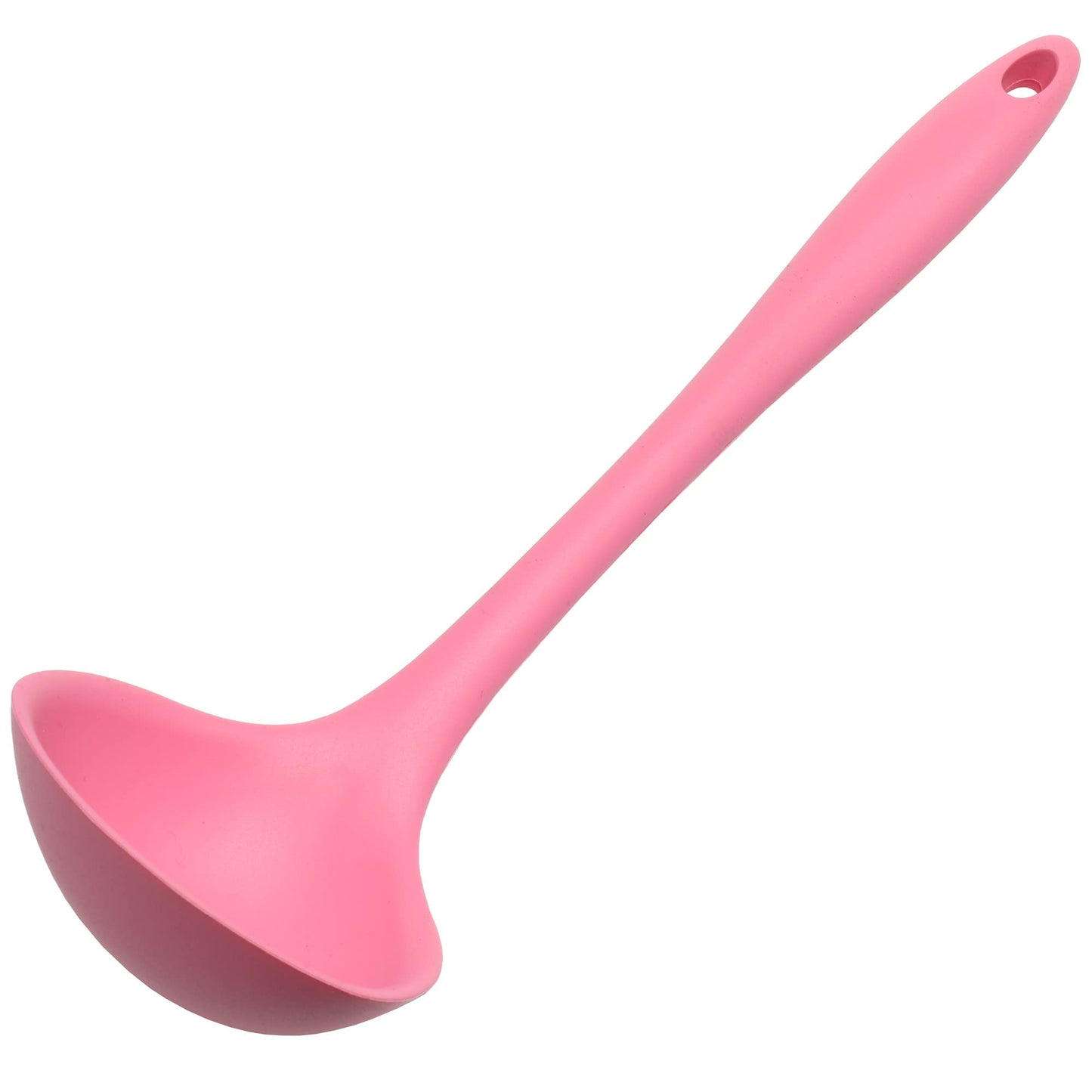 Chef Craft Premium Silicone Cooking Ladle, 11.25 inch, Red
