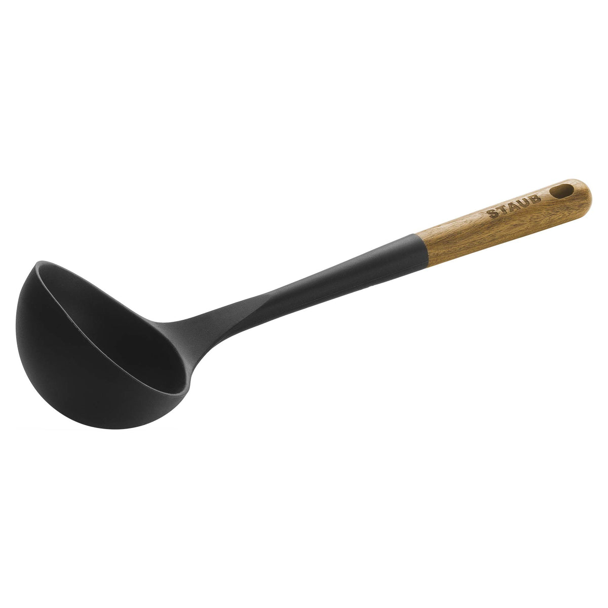 Staub Soup Ladle, Cooking Utensil, Non-Stick Silicone, Black