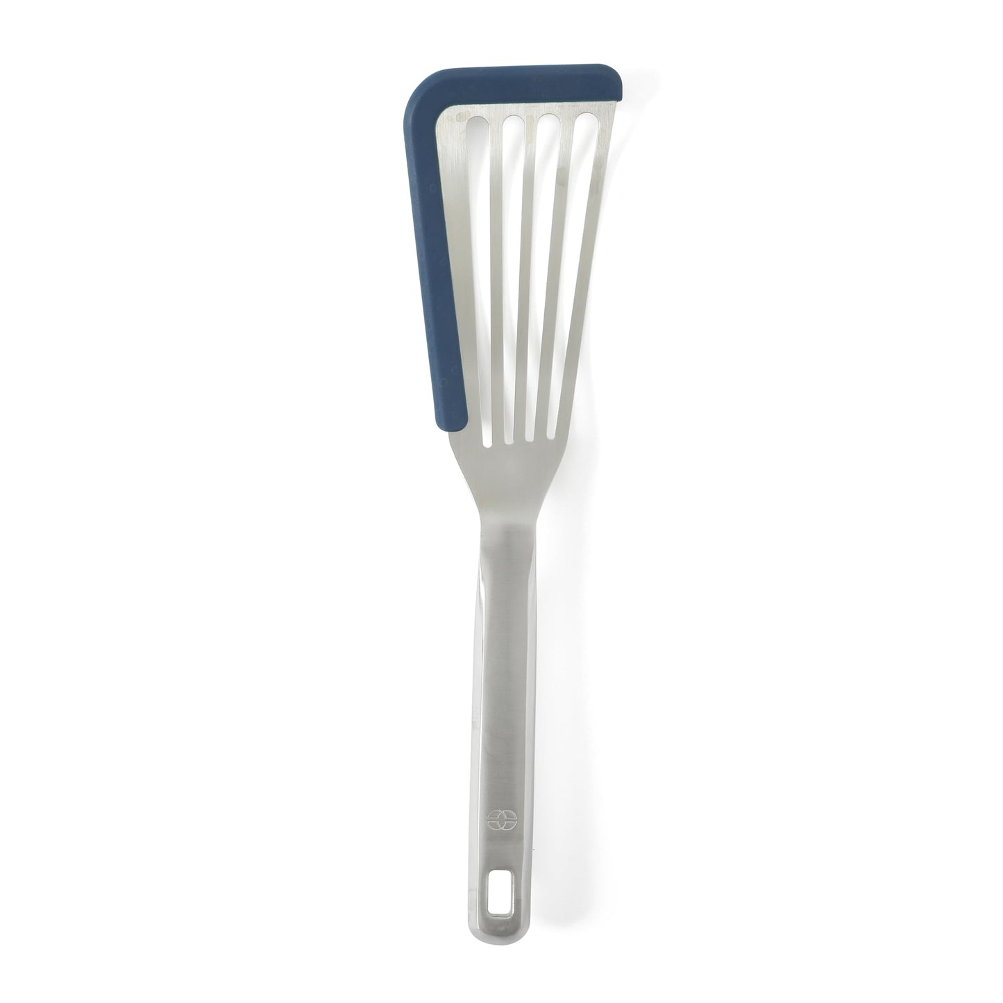 Calphalon Prime Solid Turner, Cooking Spatula, Kitchen Spatula, Stainless Steel Turner with Taupe Silicone Head High-Heat Resistant for Nonstick Cookware, Ergonomic Handle for Easy Turning