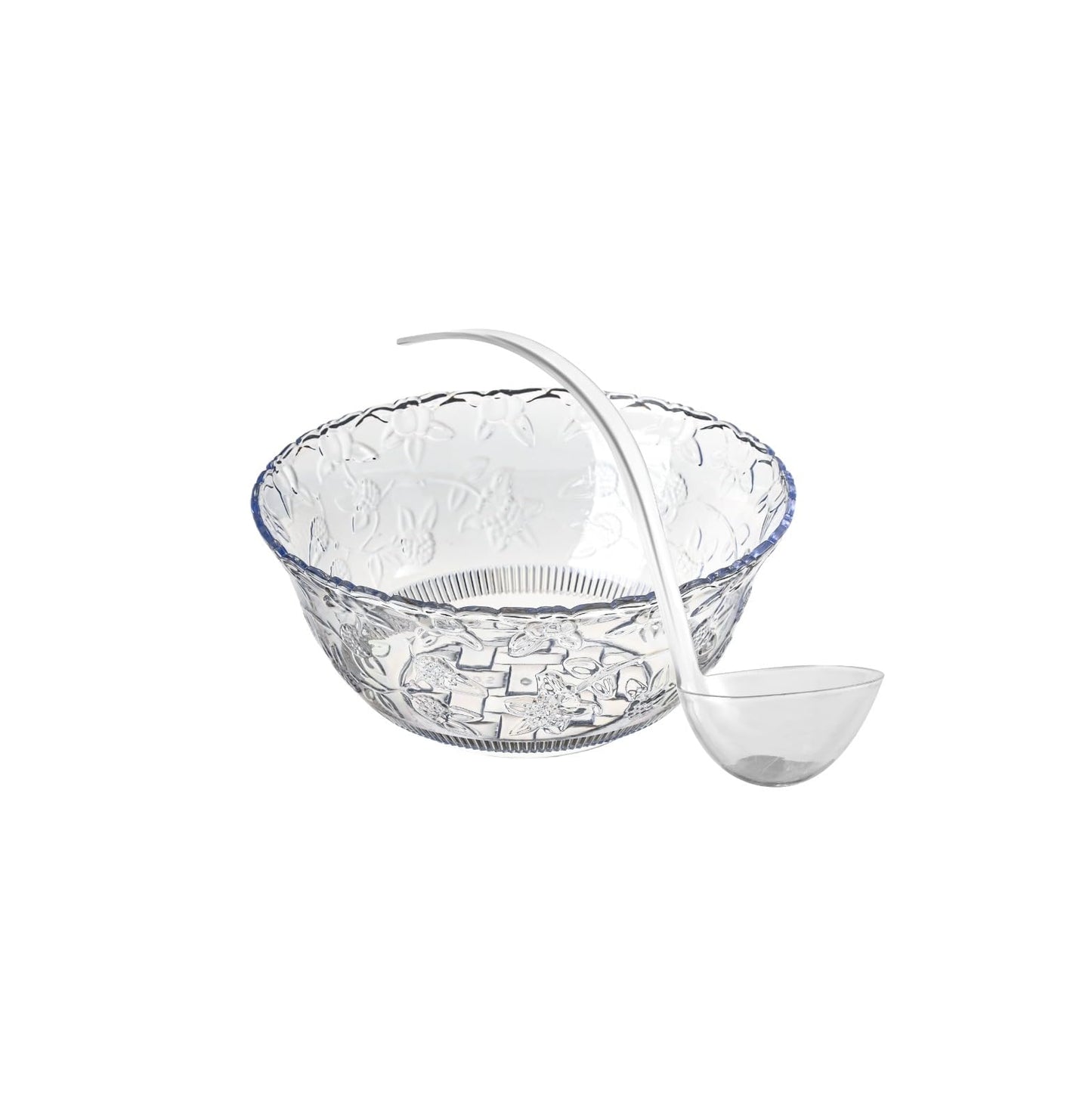 S.G 5oz Plastic Punch Ladle with Hanging Hole (13x4.25 Inches) – Clear Hard Plastic Soup Ladles for Serving & Cooking – Disposable Large Ladle Spoon for Clean Pouring of Punch, Gravy, Stews & Sauces