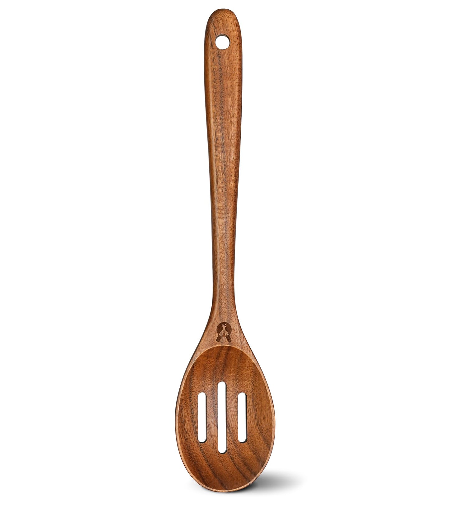 Wooden Slotted Spoons for Cooking, Teak Wooden Kitchen Utensils for Serving