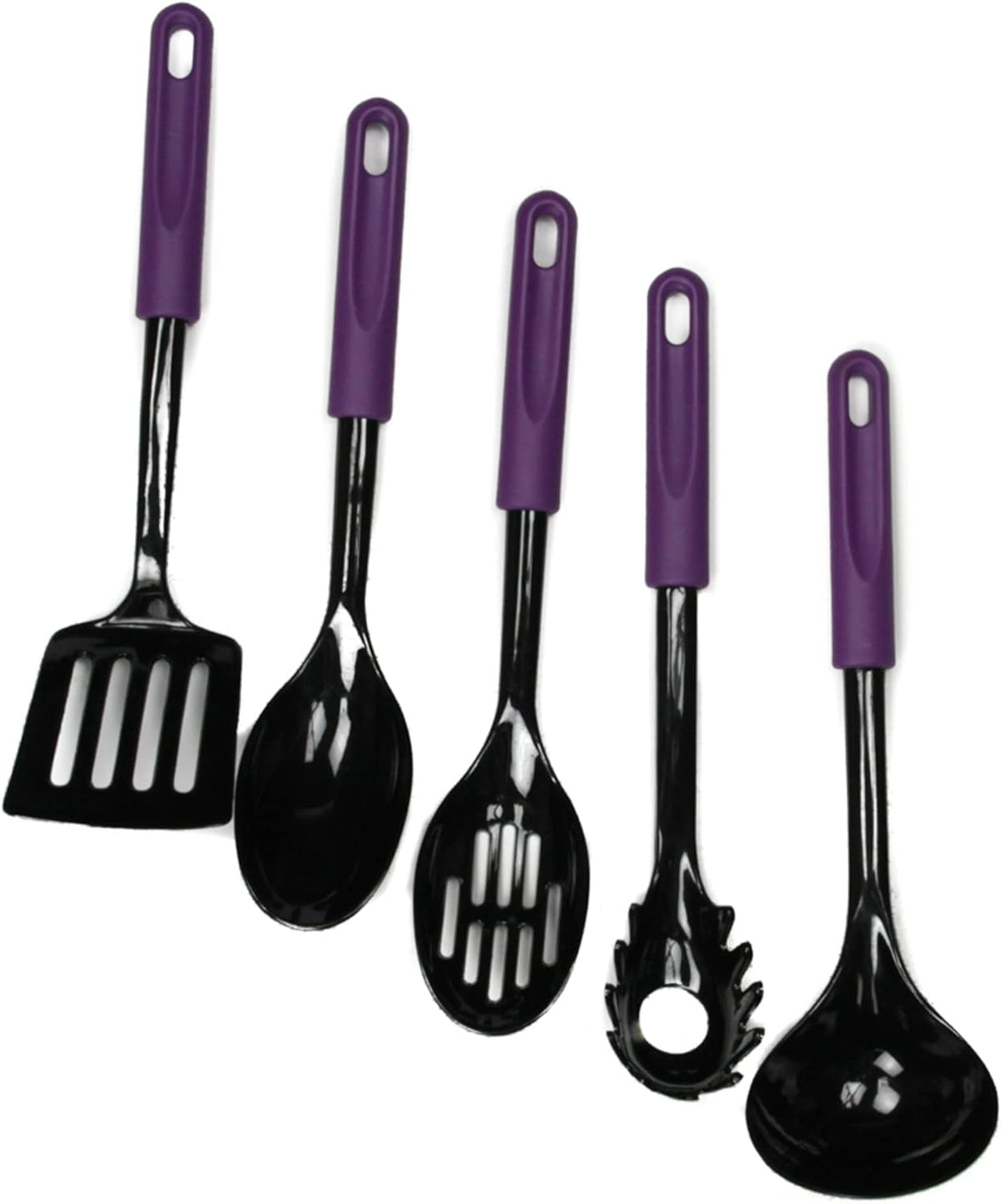 Chef Craft Basic Nylon Slotted Spoon, 11.5 inch, Purple