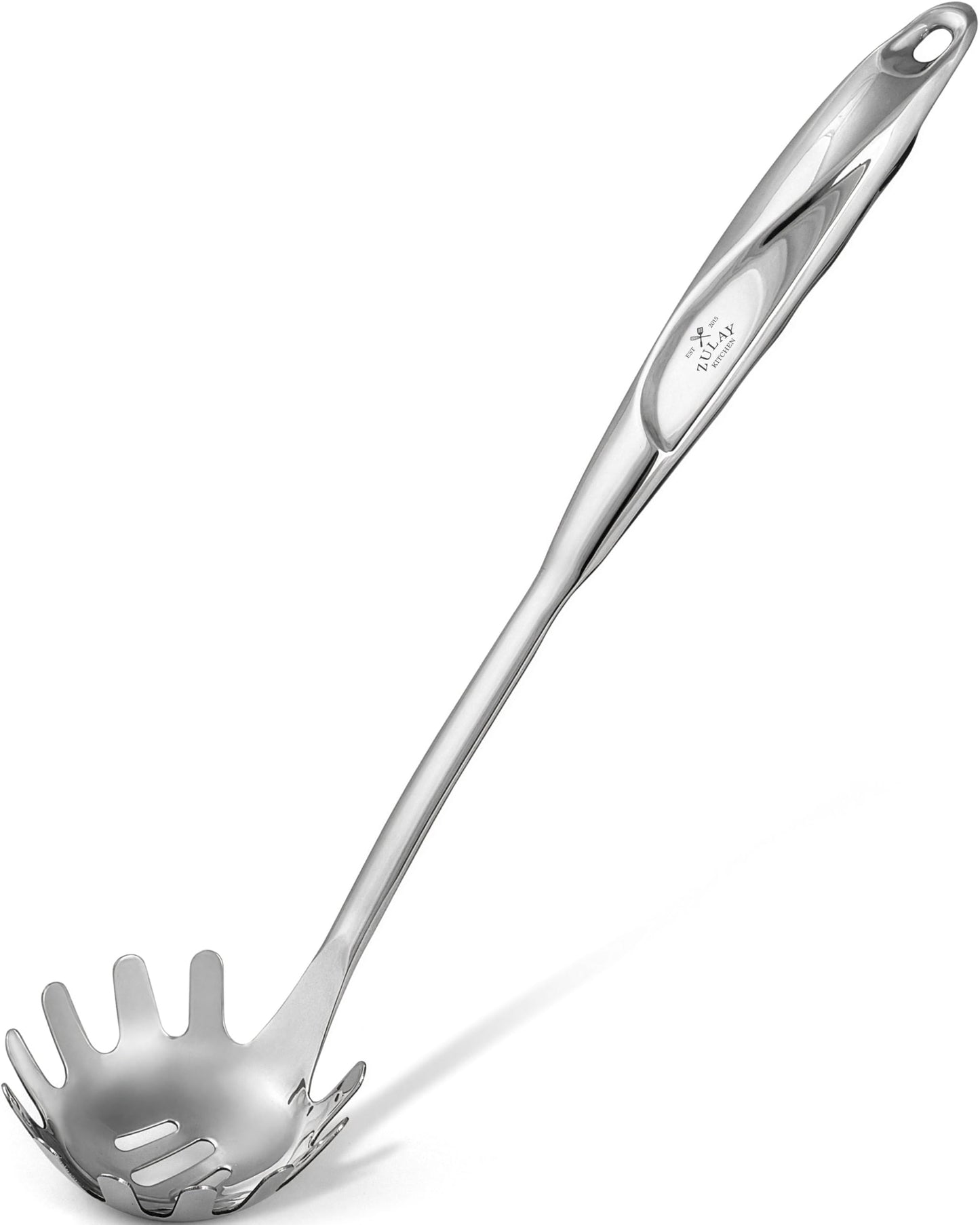 Zulay Kitchen Premium Soup Ladle - 12" Stainless Steel with Non-Slip Silicone Handle