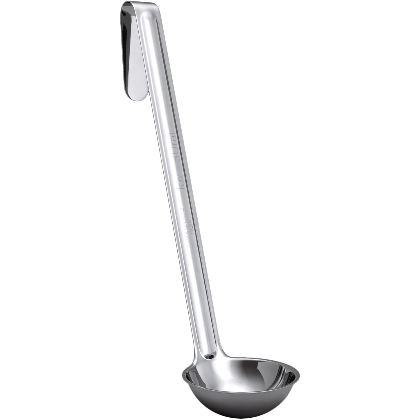 Sturdy, Ergonomic Combo Sizes Ladles 5 Pk. 1 2 4 6 8 Oz Stainless Steel Ladle with Long Handles. Best Kitchen Supplies for Stirring, Portioning and Serving Soup, Chili and Stew in Restaurants and Home