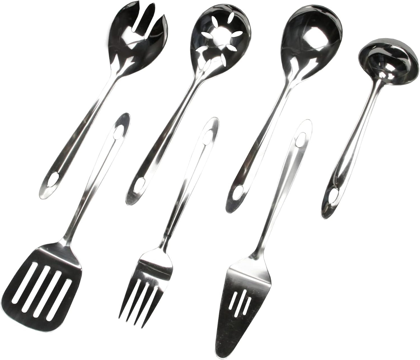 Chef Craft Select Slotted Severing Spoon, 9.5 inch, Stainless Steel