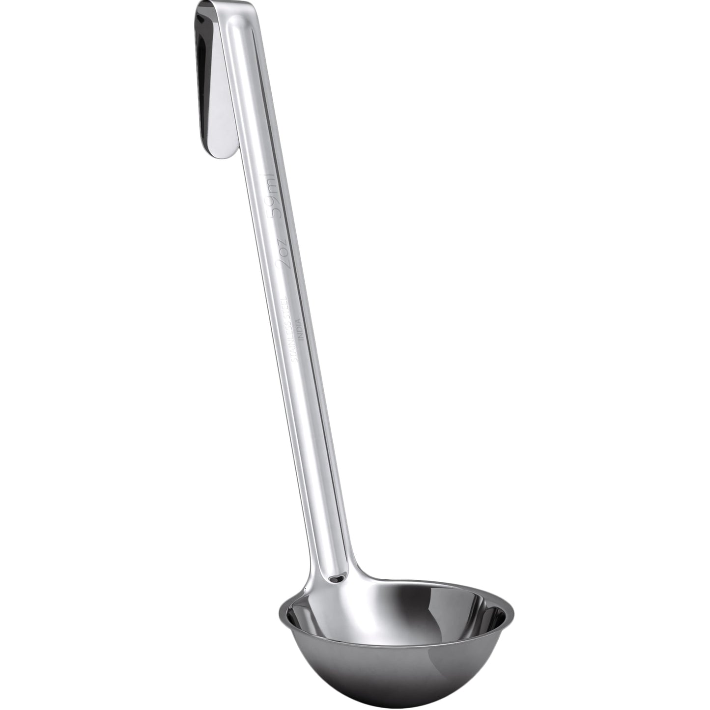 Sturdy, Ergonomic Combo Sizes Ladles 5 Pk. 1 2 4 6 8 Oz Stainless Steel Ladle with Long Handles. Best Kitchen Supplies for Stirring, Portioning and Serving Soup, Chili and Stew in Restaurants and Home