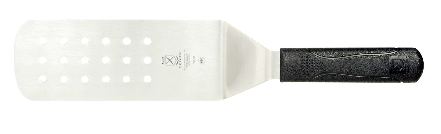 Mercer Culinary Millennia Turner/Spatula, 6 Inch x 3 Inch Blade, Black Handle