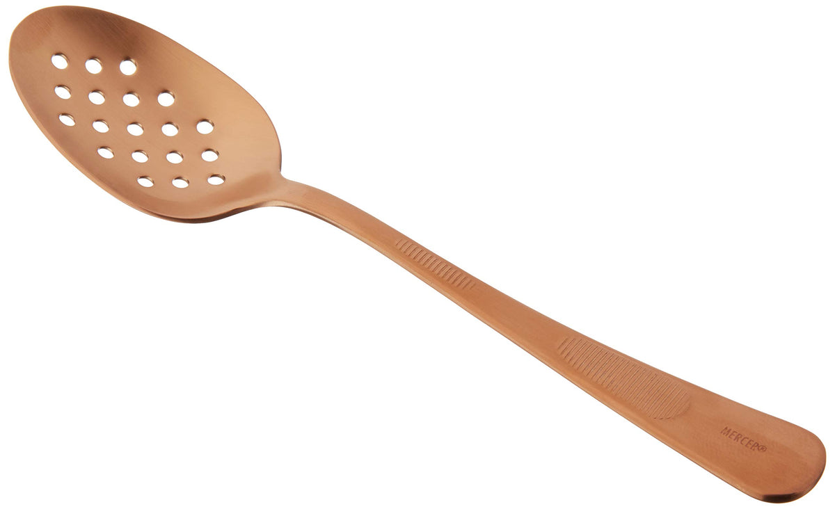Mercer Culinary 7-8 Inch, Silver Plating Spoon, Perforated Bowl, 7 7-8-Inch, 7 7-8"
