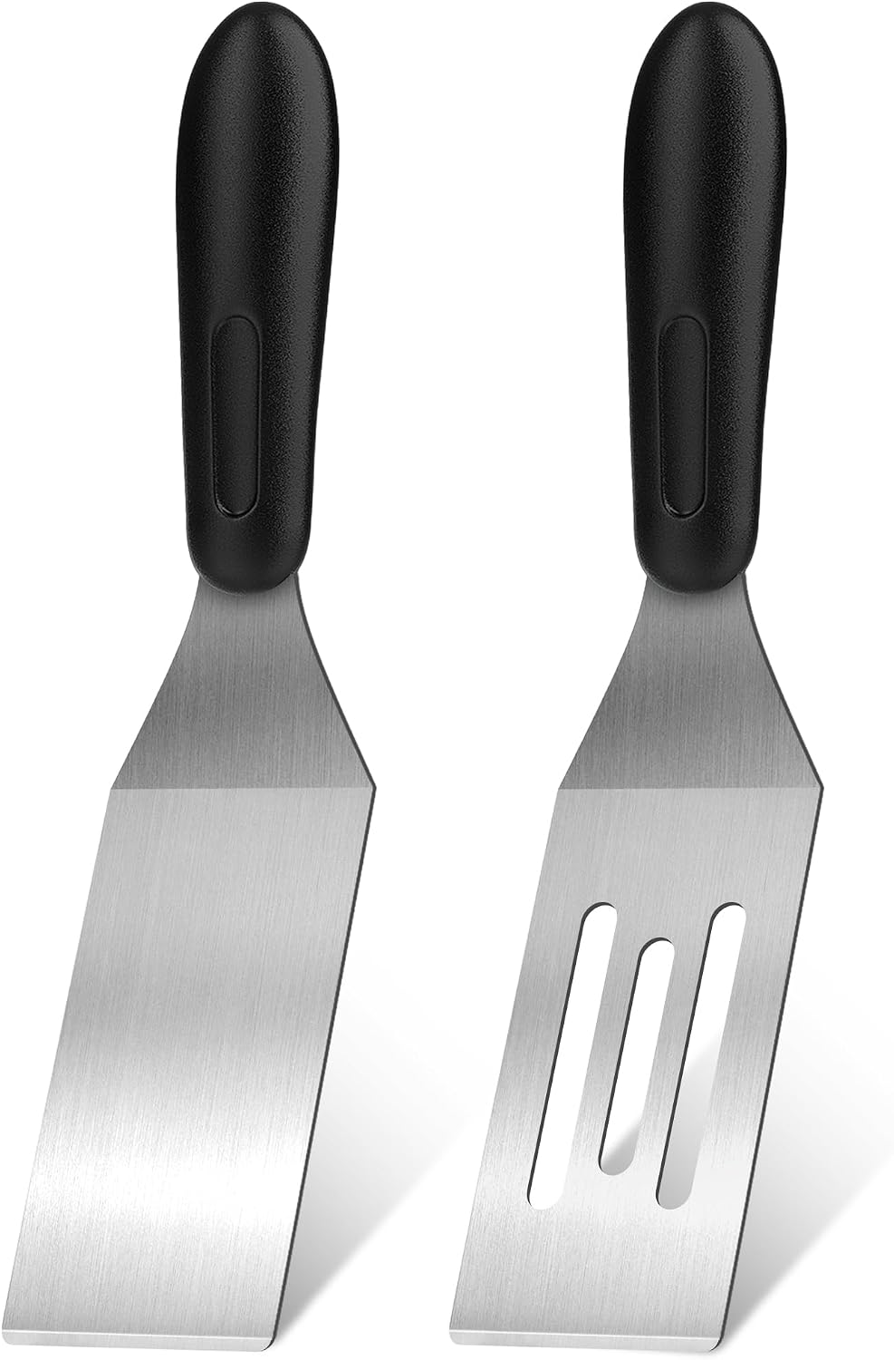 Stainless Steel Mini Spatula (2PC),Small Turners for Cake Brownies Pancakes