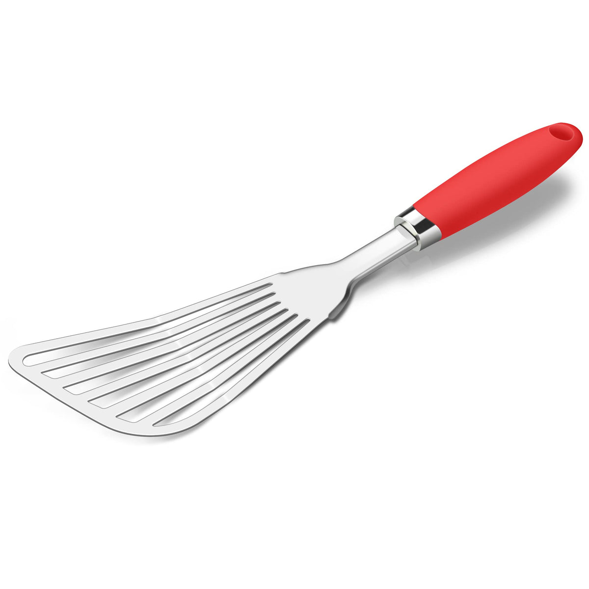 304 Stainless Steel Fish Spatula, Thin Flexible Slotted Turner