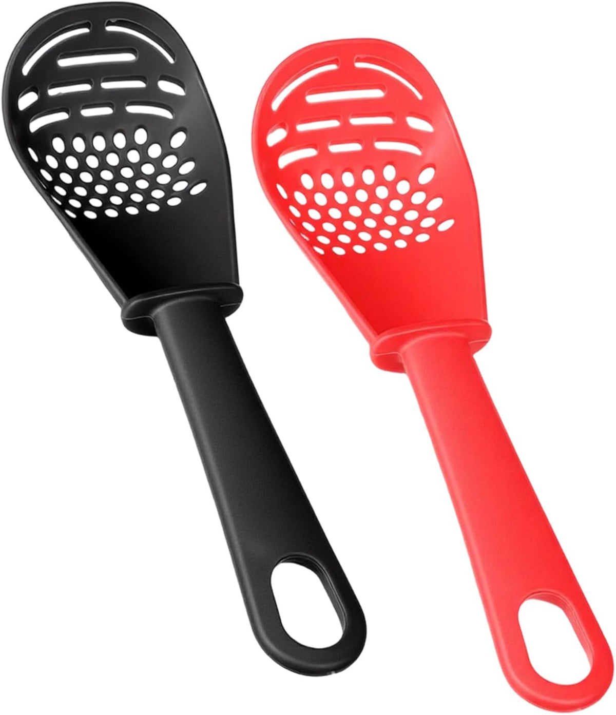 2 Pcs 6-in-1 Multifunctional Kitchen Cooking Spoon Heat Resistant Kitchen Utensils Slotted Spoon Tool for Cooking Mashing Draining Grating Separating