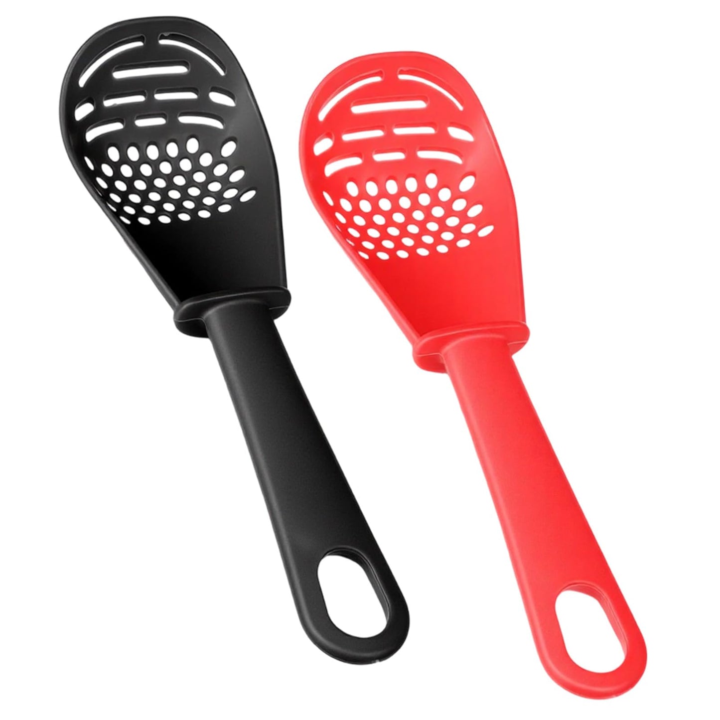 2 Pcs 6-in-1 Multifunctional Kitchen Cooking Spoon Heat Resistant Kitchen Utensils Slotted Spoon Tool for Cooking Mashing Draining Grating Separating